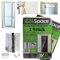 ToolSpace 2 x Dust Protection Doors with Zip 220 x 120 cm Dust Protection Doors Includes Adhesive Tape - Film Door Construction Door Dust Protection Wall Cover Film Dust Door Protects Against Dust
