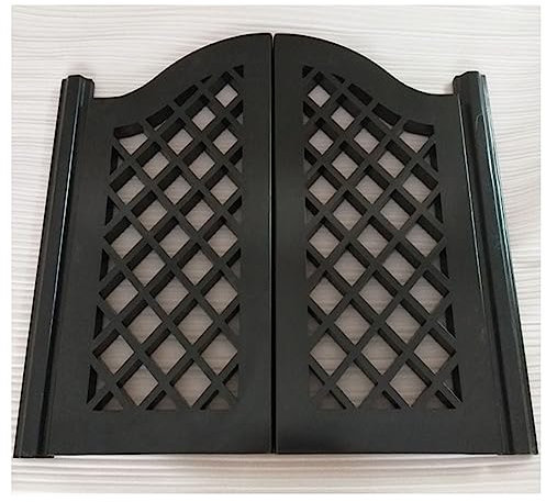 Porte battante bois, porte western bois, Porte De Saloon en Bois Massif, Porte De Saloon, Entrée De Café-Bar, Restaurant, Décoration Intérieure, avec Charnières ( Color : A , Size : W120xH120cm(47.24x