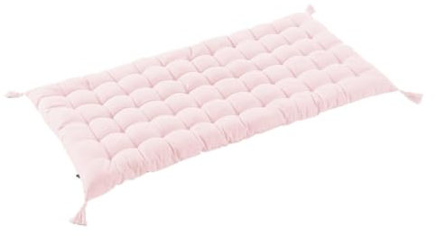 AltoBuy Sophie - Matelas de Sol avec Pompons 60x120cm Coton Coloris Pivoine