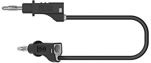 Electro PJP 2110-CD1-200N Messkabel [Bananenstecker - Bananenstecker - 2m, schwarz, 1 Stück)