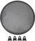 Buachois 2 coperture per griglie per altoparlanti da 30,5 cm, griglia rotonda per altoparlanti da 12 pollici, accessorio decorativo per altoparlanti fai da te con 4 clip per griglia
