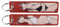Pinstant Chainsaw Man Makima Bikini Sexy Cute Anime Manga Keychain Key Tag Chain Fob Ring, Red, 5.1 x 1.2 inches