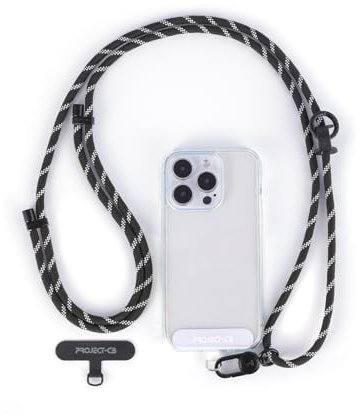 project-cb Lanière de téléphone portable 1, languette d'attache de téléphone 2, bandoulière de téléphone, cordons pour autour du cou, sangle de téléphone réglable, Blackshadow-b, 80-160cm