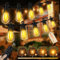 Pogestrand 45M/150FT Festoon Lights Outdoor Low Voltage 24V, 45+2 S14 Shatterproof Bulbs with Remote, IP65 Waterproof Outside String Lights for Patio, Garden, Gazebo, 2700K Warm White
