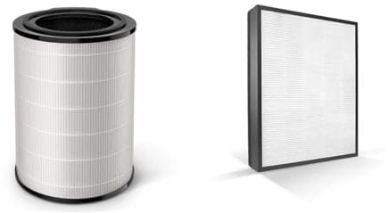 Philips Nano Protect replacement filter compatible for AC3033/30 - FY3430/30 & Philips FY3433/10 NanoProtect HEPA Filter, Black, White