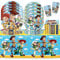 51PCS Story Birthday Party Set Theme Decoration,Story Party Tableware Set, Story Party Tableware Children's Birthday Story , Paper Plates, Cups, Tablecloth, Napkins, Birthday Story Party Set - 10 Gue