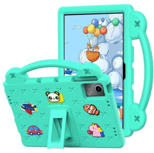 MQVQAUBST Custodia for Tablet Adatta for Lenovo Xiaoxin Pad 2024 TB-331FC Custodia Antiurto Eva da 11 Pollici(Mint Green)