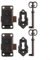 2 Sets Vintage Cabinet Door Lock Set Key Decorative Antique Cabinet Door Lock Sets with Matching Keys Cabinet Lock Decorative Lock