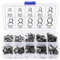 Lyeteung 75 PCS 10 Sizes 5-14 mm Double Wire Spring Hose Clamp Kit, Air Tube Clamps Fastener, Fuel Line Hose Tube Spring Clips, for Air Hose Fuel Pipe Silicone Hose, Black