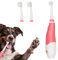 Hund/Katze elektrische Zahnbürste, Haustier elektrische Zahnbürste mit Suchlicht/weiche Borsten, geeignet für kleine Hunde und Katzen