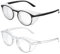 TIESOME 2 Pack Safety Glasses Anti Fog Goggles Protective Eyewear Glasses with Side Shields Blue Light Blocking Anti-Dust UV Protection Glasses For Women Men