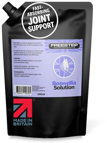 Freestep Liquid Boswellia for Horses | 95% Boswellia & Organic ACV | Fast Joint & Mobility Support | Molasses-Free, Vet Approved Liquid