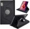 World biz Case For Lenovo Tab P12 2023 12.7 inch TB370FU, 360 Degree Rotation Protective Stand Leather Cover Back, Auto Wake/Sleep Lenovo Tab P12 Tablet (Black)