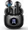 Wireless Earbuds, Bluetooth 5.4 Headphones in Ear with HiFi Stereo Deep Bass, 4 ENC Noise Cancelling Mic Wireless Earphones 48H Playtime, Bluetooth Earbuds LED Display, IP7 Waterproof, Bright Black