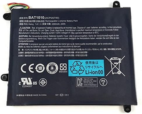 7.4V 3260mAh 24Wh BAT-1010 Laptop Battery Compatible For Acer Iconia Tablet A500 A501 A500-10S32u A500-10S16u BAT1010 Bat 1010
