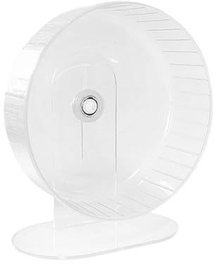 Hamsterrad,Super-leise Hamsterräder,Ø26cm rutschfeste Laufräder Hamster Rad,Einstellbarer Stand Hamster Übungsräder,Ruhiges Rattenrad,für Zwerghamster,Gerbils,Mäuse Kleintiere