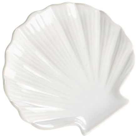 MAGICLULU Assiettes Blanches Céramique Pour Apéritif Salade De Fruits Ou Dessert Assiettes Uniques Décoratives Pour Maison