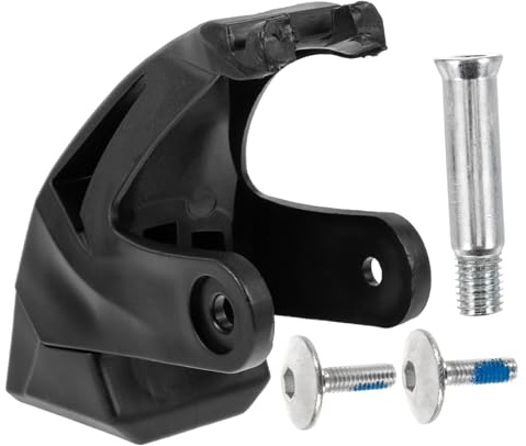 Inline Rollschuh Bremsbelag 5166, 10,5x8,8x4cm, Schwarz | Tpr Gummi mit Edelstahl, 1 Satz mit Schrauben, für Sichere Stopps bei Fitness Skating