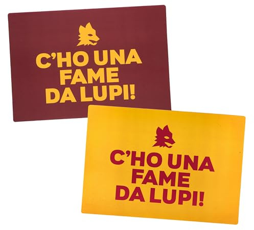 AS Roma Set Tovagliette Americane C ho una fame da lupi