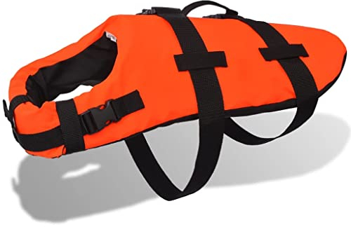 vidaXL Hunderettungsweste Hundeschwimmweste Hundeschwimmhilfe Rettungsweste M