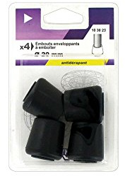 VYNEX Endkappe aus schwarzem Gummi, Durchmesser: 20 mm x 4, Unbekannt, one Size