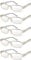 4sold The Reading Glasses Slim Readers Value 5 Pack Mens Womens Transparent +3.50