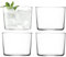 LSA International Gio GI13 Vaso, 220 ml, 4 unidades, transparente