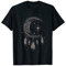 Trendy Apparel Dream Catcher Moon & Stars Boho T-Shirt - Herren, Damen, Unisex Kinder - Cartoon-Fans, ältere Kinder - Schwarz - Kurzarm - T-Shirt - S