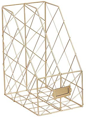 Ecent Aktenordner für Zeitschriften, aus Eisen, für Büro, Haus, Bücherregal
