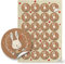 Logbuch-Verlag 24 Ostersticker Osterhase Aufkleber rund Ø 4 cm braun Ostern Sticker Hase Osternest Verzierung