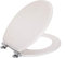 Angel Shield Antibacterial Wooden Soft Close Toilet Seat with Quick Release Hinges - Easy Clean and Assembly (White Oak)
