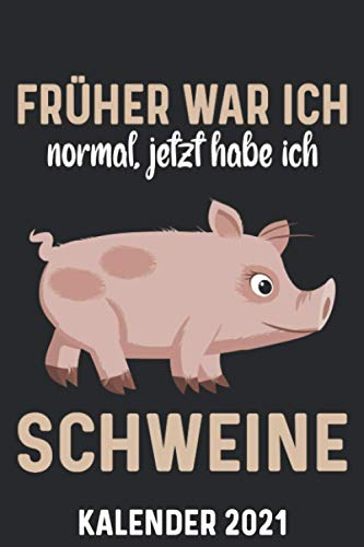 Kalender 2021 A5 Schwein: 1 Woche 2 Seiten – Terminplaner 2021