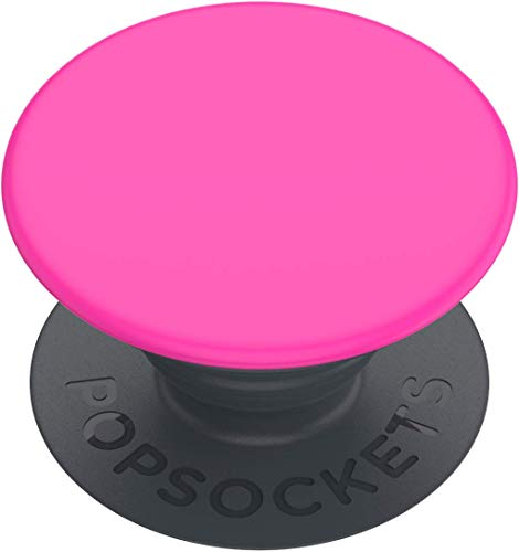 PopSockets: PopGrip Basic - Soporte y Agarre para Teléfonos Móviles y Tablets [Top No Intercambiable] - Magenta