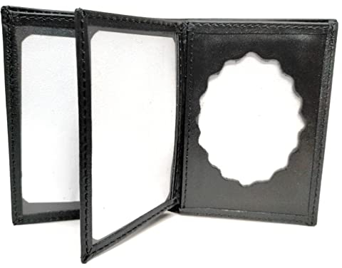Cartera de Cuero para la Placa | Varios cuerpos policiales | Portaplaca | Porta Placa Piel