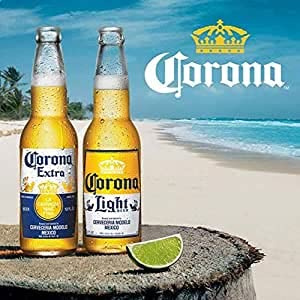 Vintage Advertising Wall Tin Plaque Large Square 20x20cm Pub Shed Bar Man Cave Home Bedroom Office Kitchen Gift Metal Sign - Mexican lager Bottle Beach Tiki Beer Lager inspired