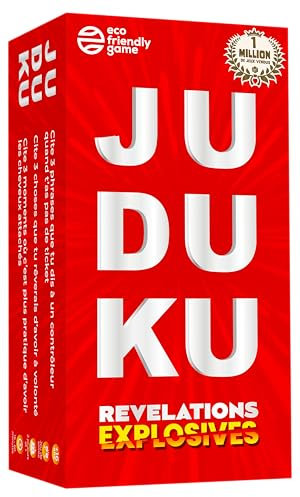 JUDUKU Jeux de société Révélations Explosives | Jeu de Carte fabriqué en Europe | Nouveau | Jeux de société Adulte idéal, soirée ou EVJF | Cadeau Drole et Original