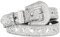 Kajeer Damen Strass Gürtel für Jeans - Y2k Bling Nieten-Ledergürtel bb Belt Glitzer Gürtel für Western Cowgirl