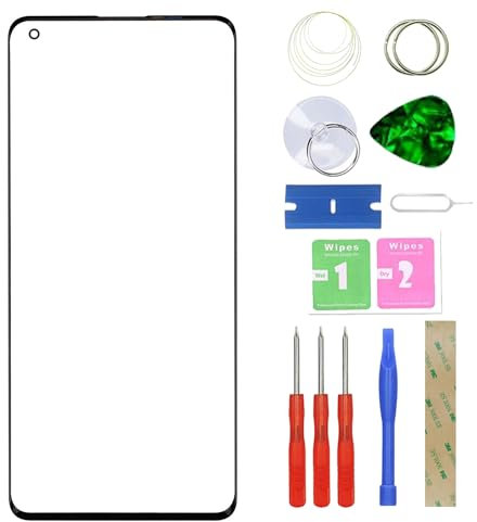 MovTEK Display Glas Reparatur Frontglas + OCA Kompatibel mit OnePlus 8 (Kein LCD +Touchscreen) mit Werkzeug -6.55