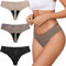 shaperisfree Spitzen-Tanga, Periodenunterwäsche für Frauen, auslaufsicher, Perioden-Tangas, saugfähige Höschen, Menstruations-Tanga, Bikinihose, Nude/Dusty Rose/Schwarz, 3er-Pack, M