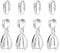ALEXCRAFT 925 Sterling Silver Necklace Pendant Clasp - 8 Pcs Connect Clasp Silver Pinch Bails Clips for Bracelet Charms Jewelry Making Accessories