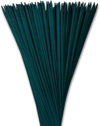 Radworx Lot de 100 bâtons de support pour plantes en bambou de 60 cm – Cannes résistantes aux intempéries pour fleurs – Cannes en bois de 61 cm pour la maison ou le jardin – Idéales pour la