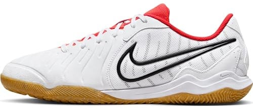 Nike Tiempo Legend 10 Academy IC Fußballschuh für Hallen- und Hartplätze, White/Black-Bright Crimson, 40 EU (7 US)