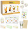 Bobalife Bubble Tea Kit - Coffee Shop Boba Tea Kit with Tapioca & Popping Boba Pearls - Vegan Gluten Free - Makes 12 Drinks - Gift
