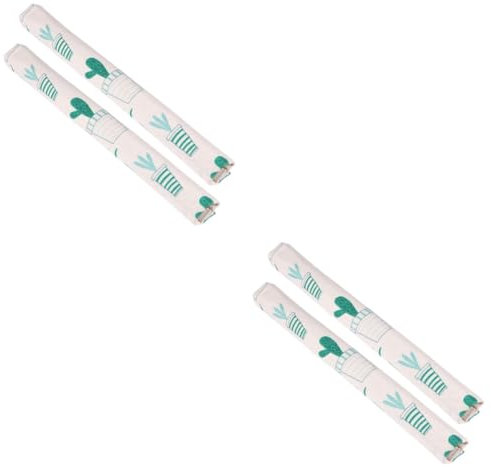 HOMSFOU 2 Pairs Protective Handle Covers Refrigerator Wardrobe Kitchen Cabinet Cute Design Stain-resistant