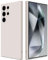 GiiYoon Hülle Kompatibel mit Samsung Galaxy S24 Ultra, Hochwertiges Liquid Silicone Case, Rundumschutz Handyhülle, Kratzfestes Weiches Mikrofaserfutter- Weiß