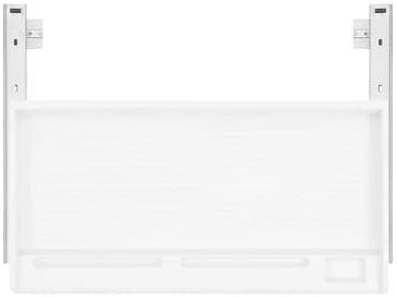 rockible Cajón para teclado debajo del escritorio, bandeja para teclado, ergonómico, duradero, organizadores de teclado, bandeja extraíble para teclado para el, gris blanco