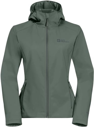 Jack Wolfskin Damen Bornberg Hoody W Softshelljacke, Eucalyptus, L EU