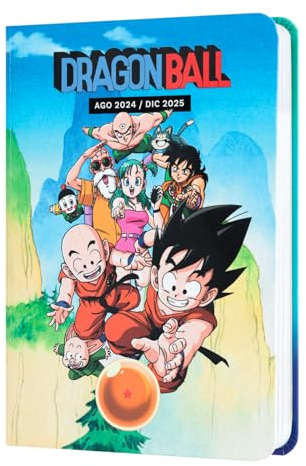 Grupo Erik Schulplaner 2024 2025 Schüler und Studierende Dragon Ball Kalender 2024 Buchkalender - Hausaufgabenheft 2024/2025 - Schülerkalender 2024 2025 Ringbuch A6 Taschenkalender Klein auf Spanisch