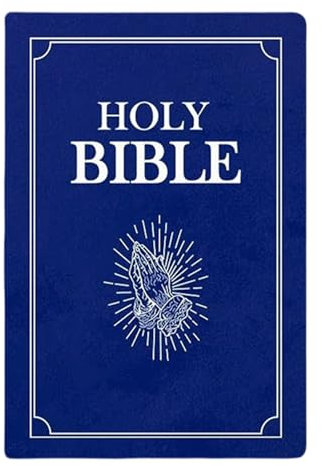 Bible Pillow, 33cm Bible Kissen, Aufklappbares Bibel Buchform Kissen, Holy Bible Stuffed Plushie, Christliche Geschenke Für Kinder Und Erwachsene