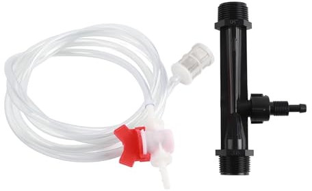 Septpenta Irrigation Venturi Kit Eyector de Fertilizante, G3/4 Macho Jardín Agrícola Riego por Goteo Eyector Mixto, para Sistemas de Riego por Goteo Interruptor Filtro Manguera